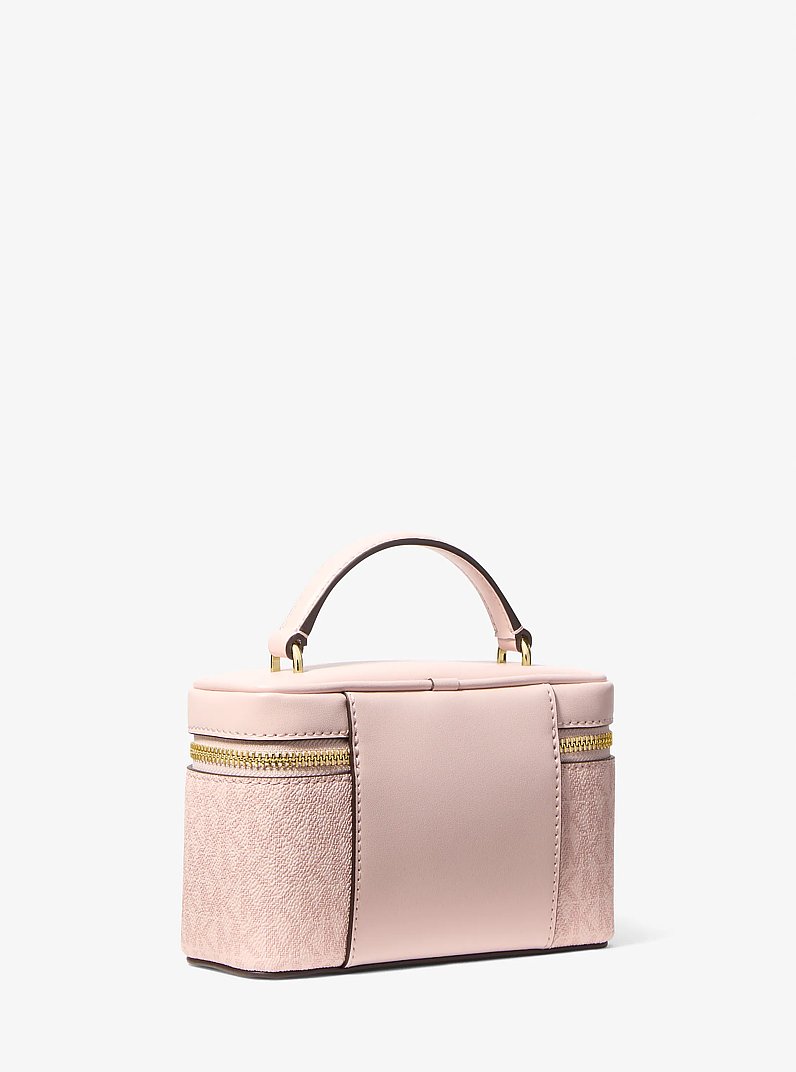 Vivi Small Signature Logo Vanity Crossbody Bag in POWDER BLUSH | Michael Kors