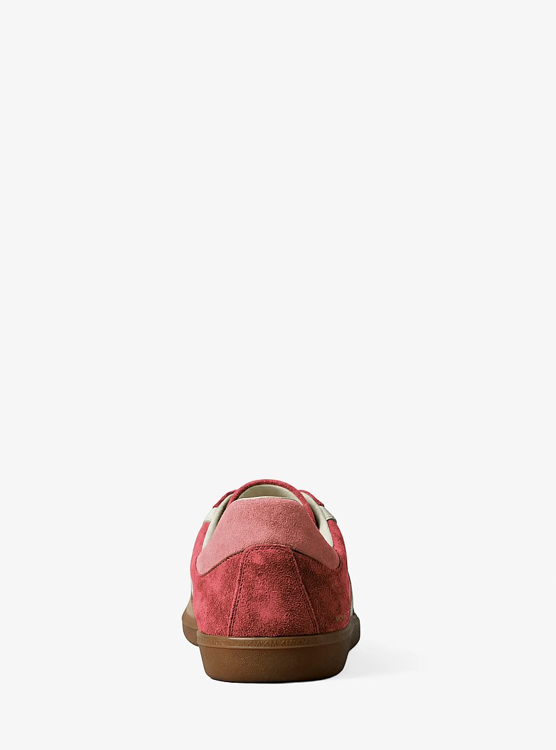 Jovie Color-Block Suede Sneaker in LTBRY SB MLT | Michael Kors