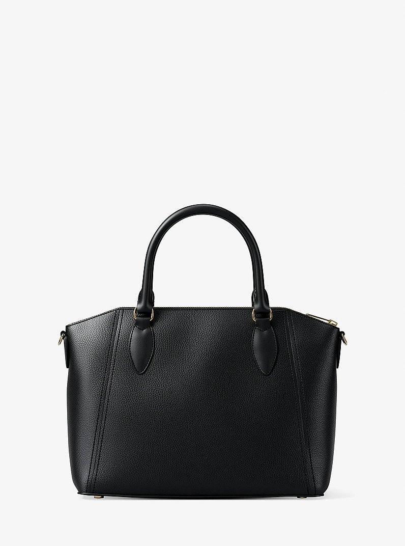 Sienna Medium Satchel in BLACK | Michael Kors
