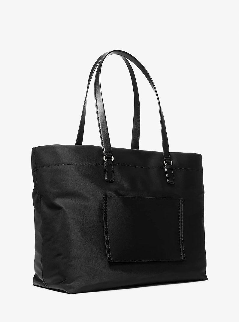 Slater Extra-Large Recycled Nylon Tote Bag in BLACK | Michael Kors