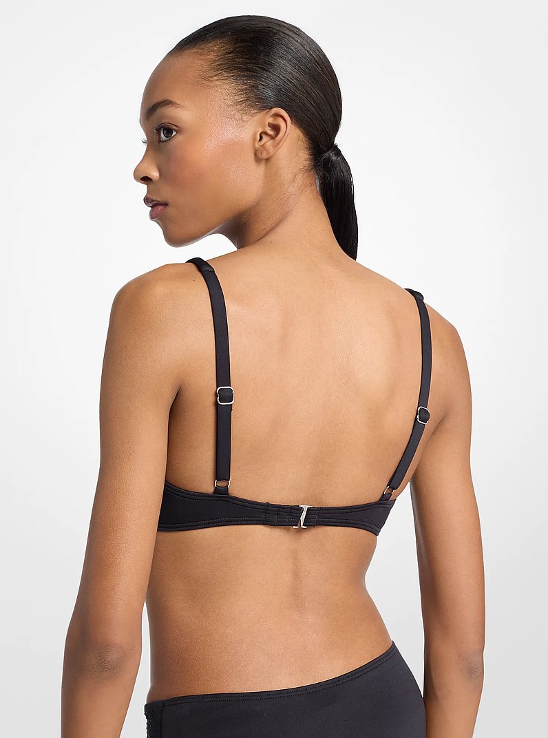 Bikinitop mit Strass in SCHWARZ | Michael Kors