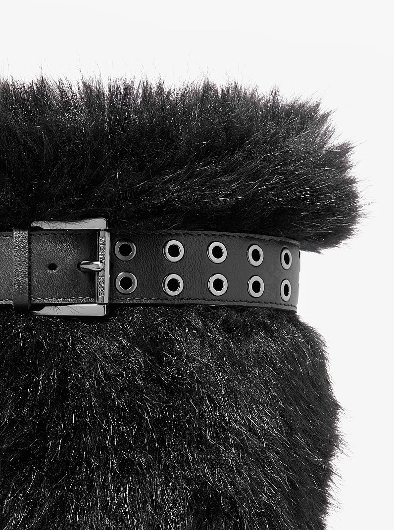 Starling Faux Fur Puffer Boot in BLACK | Michael Kors