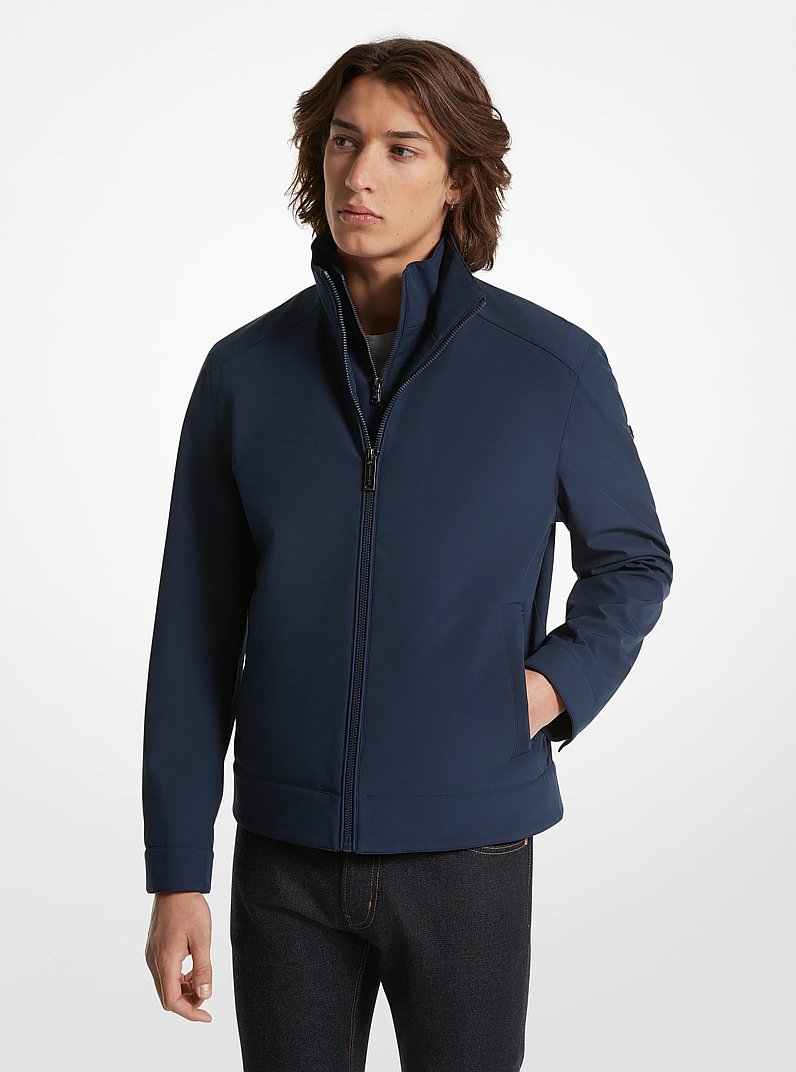Kilkenny Mixed-Media Jacket in BLACK - Sale | Michael Kors [US]