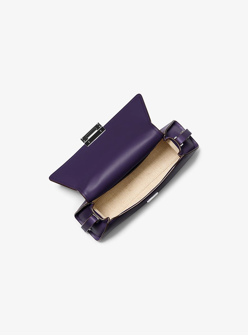 Ludlow Medium Leather Shoulder Bag in IRIS | Michael Kors