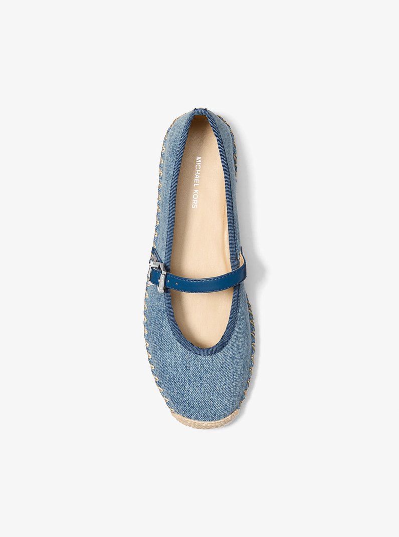 Espadrille de ballet Lynn en denim in BLANC/ROSE PROFOND | Michael Kors