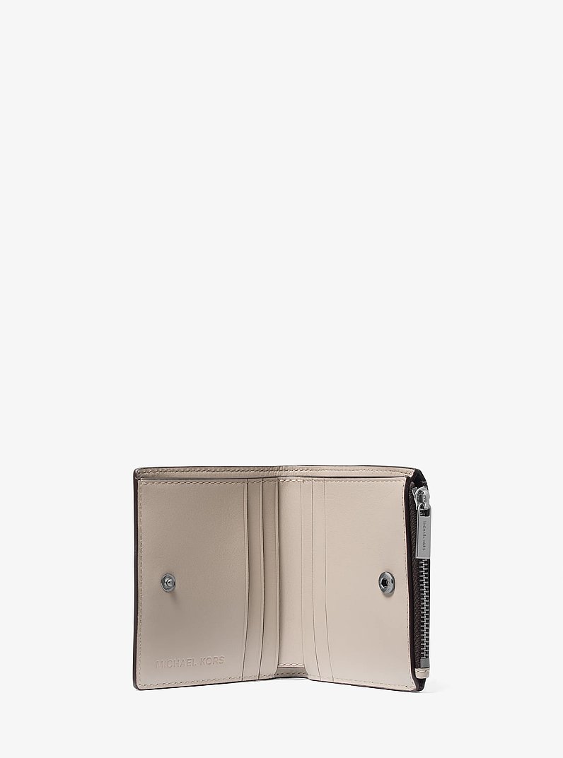 Edison Saffiano Leather Wallet in LIGHT SAND | Michael Kors