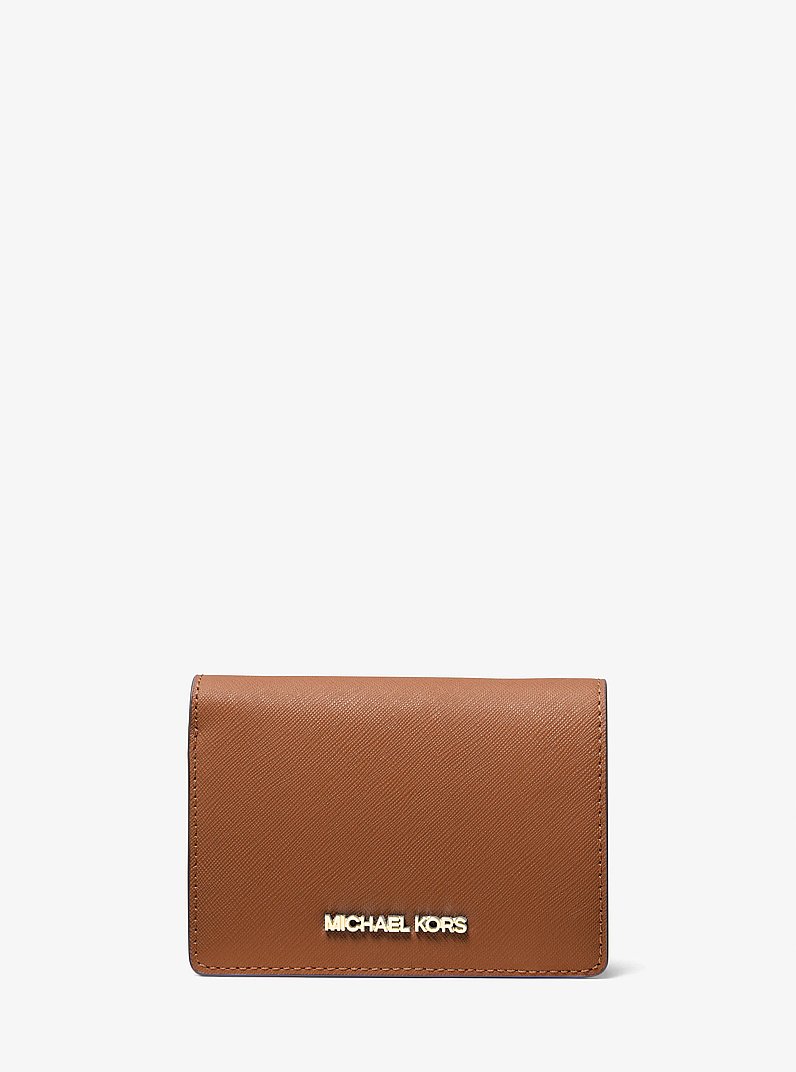 Portefeuille Jet Set de taille moyenne en cuir saffiano in VALISE | Michael Kors