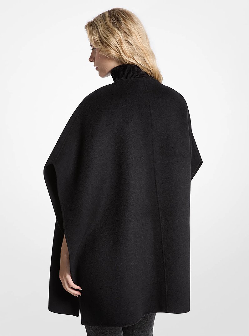 Cappa double-face in misto lana in NERO | Michael Kors