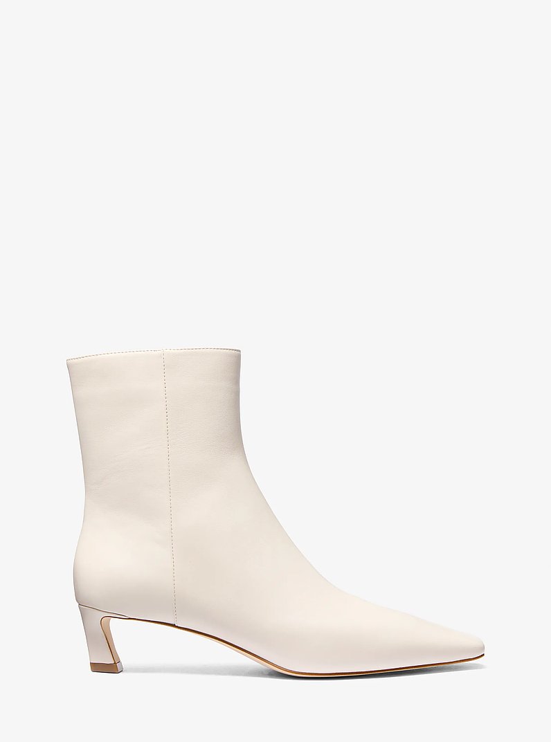 Cosmo Leather Boot in LT CREAM | Michael Kors