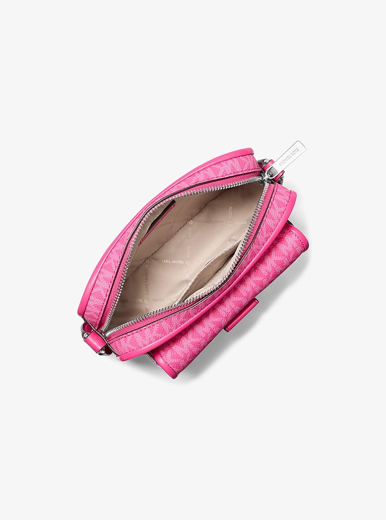 Bradshaw Extra-Small Signature Logo Camera Crossbody Bag in DRAGONFRUIT | Michael Kors