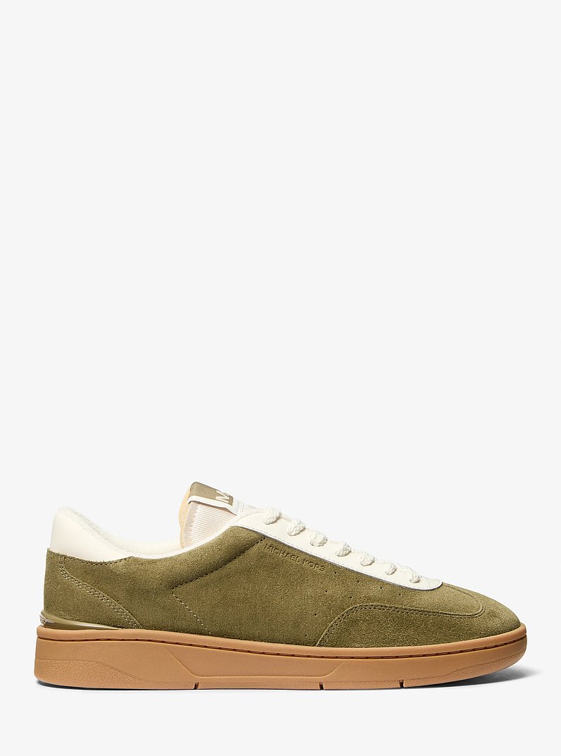 Sneaker Wilton in pelle scamosciata in VERDE SAFARI | Michael Kors