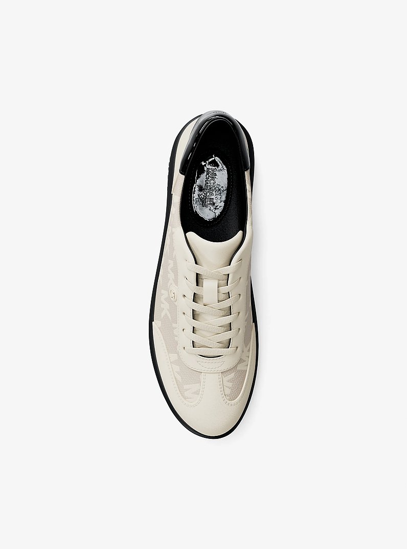 Scotty Logo Jacquard Sneaker in BLACK | Michael Kors