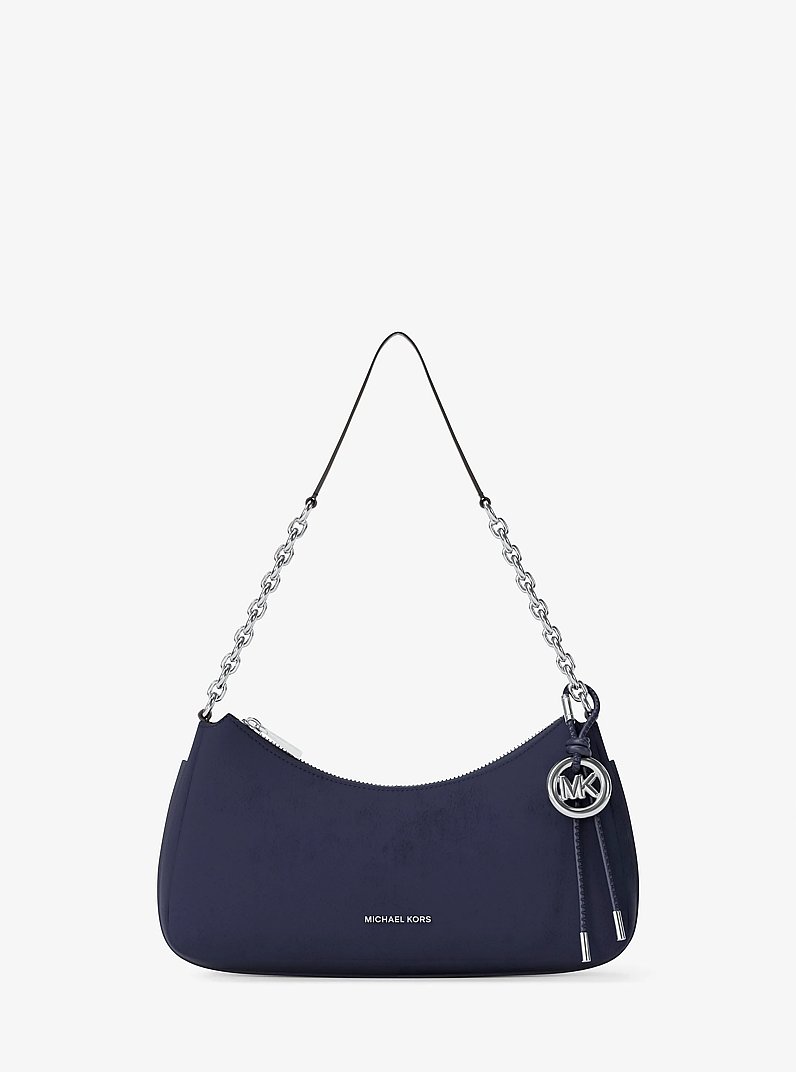 Nolita Medium Nubuck Chain Pochette in DRESS BLUES | Michael Kors