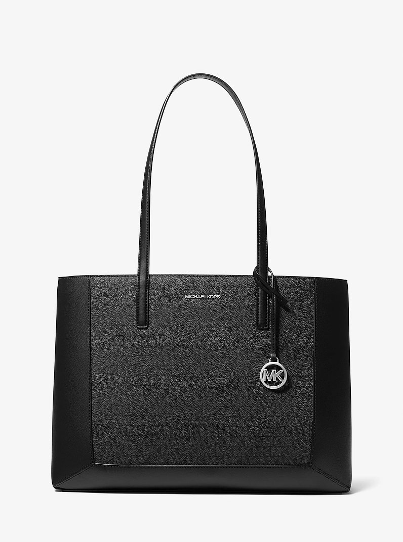 Shopper Sallie Large mit Signature-Logomuster in SCHWARZ | Michael Kors