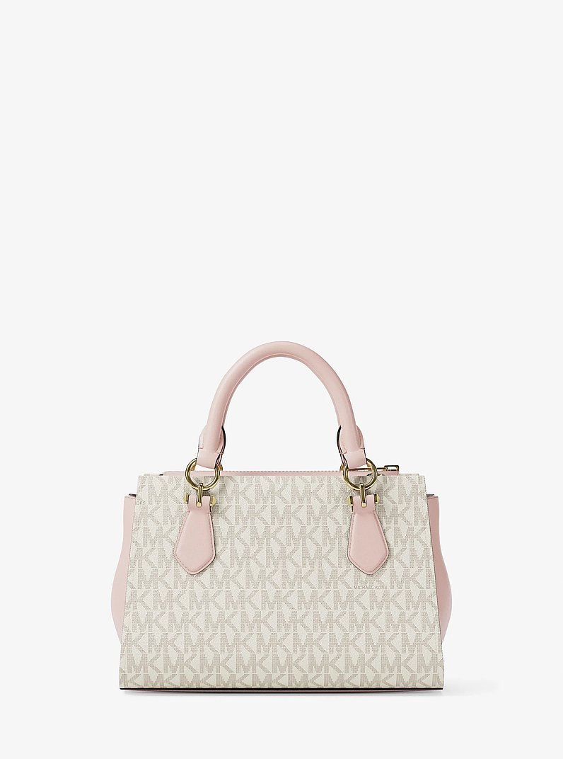 Marilyn Small Signature Logo Messenger Bag in PWD BLSH MLT | Michael Kors