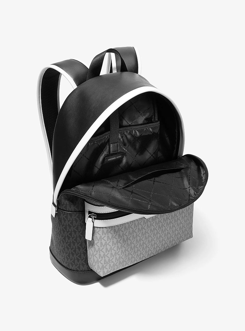Cooper Signature Logo Backpack in BLACK COMBO | Michael Kors