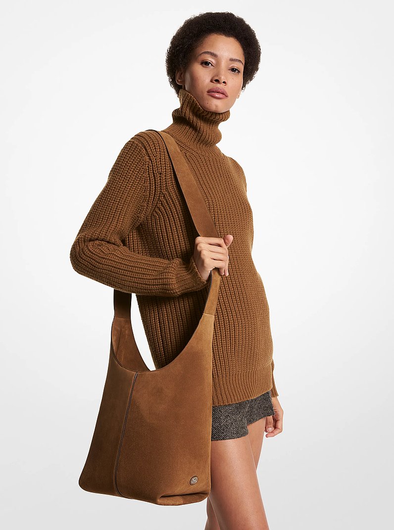 Dede Medium Suede Hobo Bag