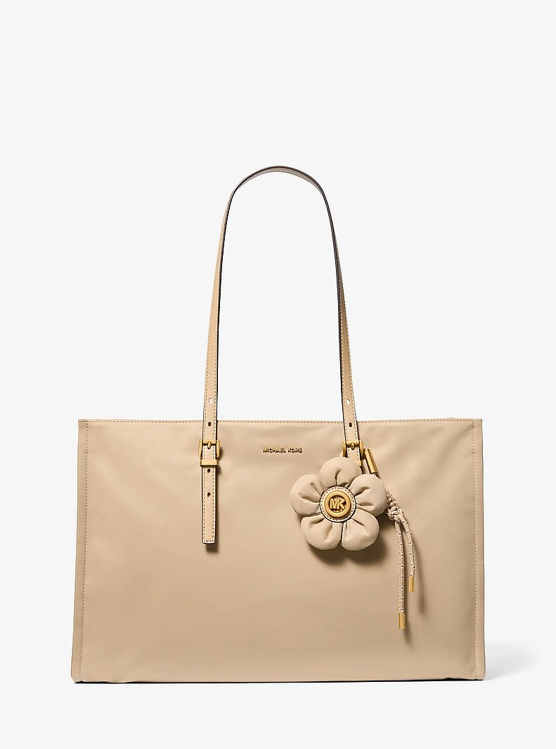 Zadie Medium Nylon Tote Bag in KHAKI | Michael Kors