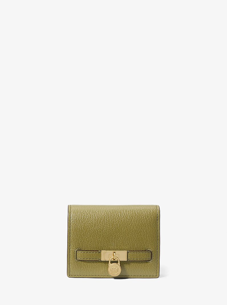 Portafoglio Hamilton Moderne piccolo in pelle in PISTACCHIO | Michael Kors