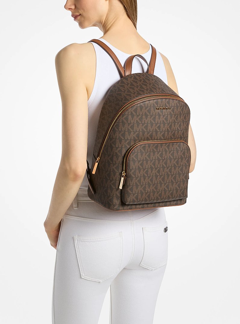 Sac &agrave; dos Connie de taille moyenne avec logo Signature in MARRON/LUGGAGE | Michael Kors