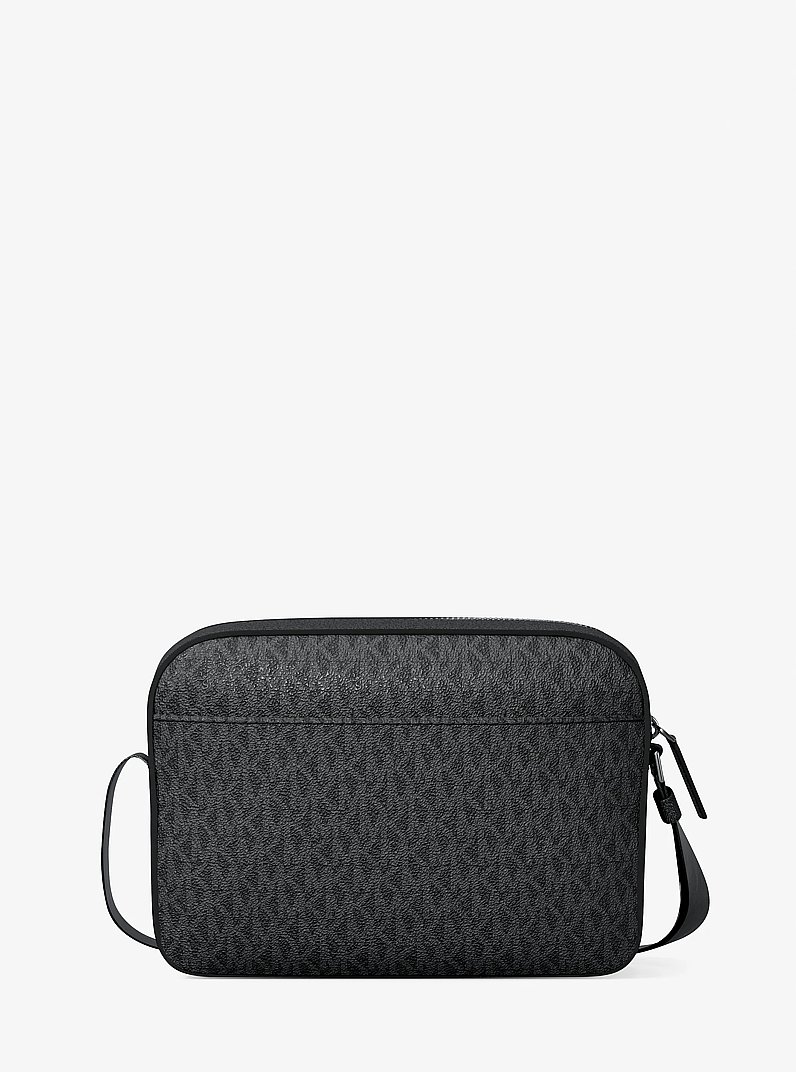 Cooper Embellished Signature Logo Flight Bag in BLACK COMBO | Michael Kors