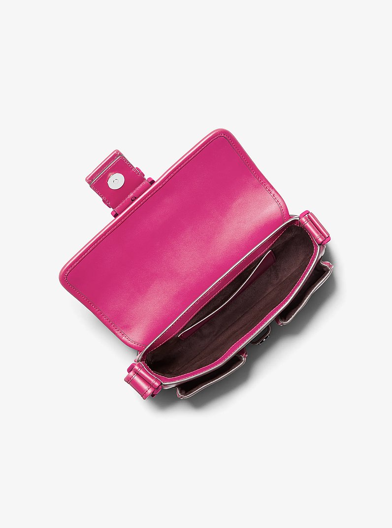 Colby Medium Leather Shoulder Bag in WILD BERRY | Michael Kors