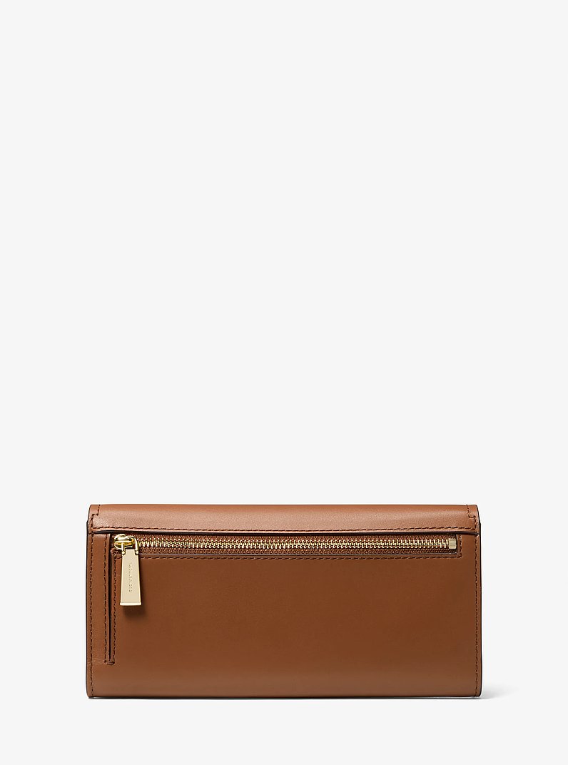 Hamilton Legacy Large Leather Wallet in LUGGAGE | Michael Kors