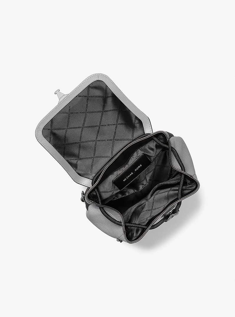 Hudson Leather Aviator Sling Pack in QUARRY GREY | Michael Kors