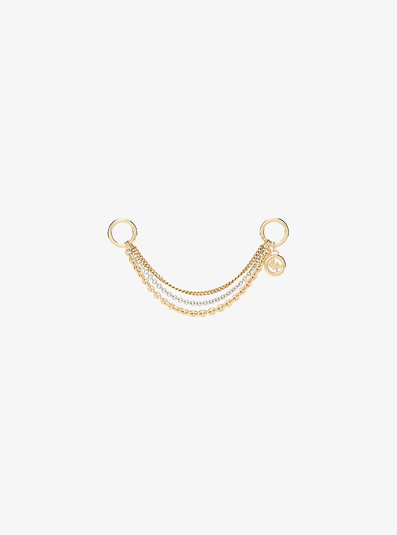 Mixed-Metal Chain Bag Charm in ANTQU GL MLT | Michael Kors