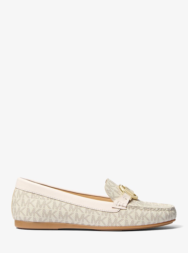 Fulton Signature Logo Moccasin in VANILLA | Michael Kors