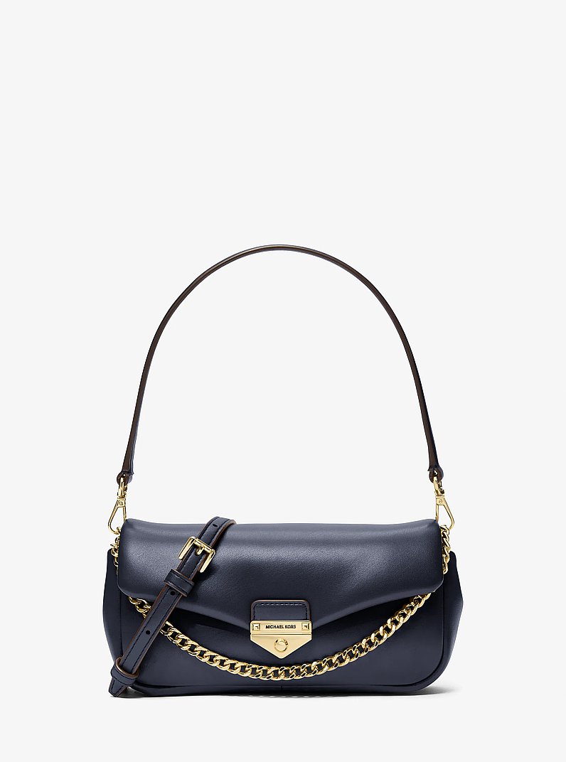 Soho Small Convertible Shoulder Bag in NAVY | Michael Kors