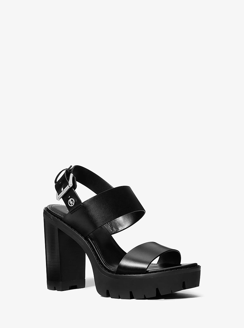 Holland Platform Sandal in BLACK | Michael Kors