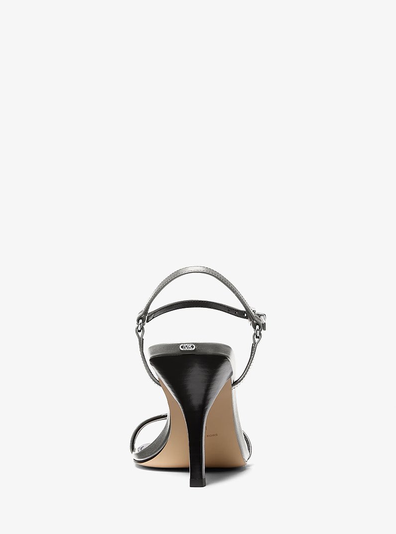 Sandale Selina aus poliertem Leder in STORM | Michael Kors