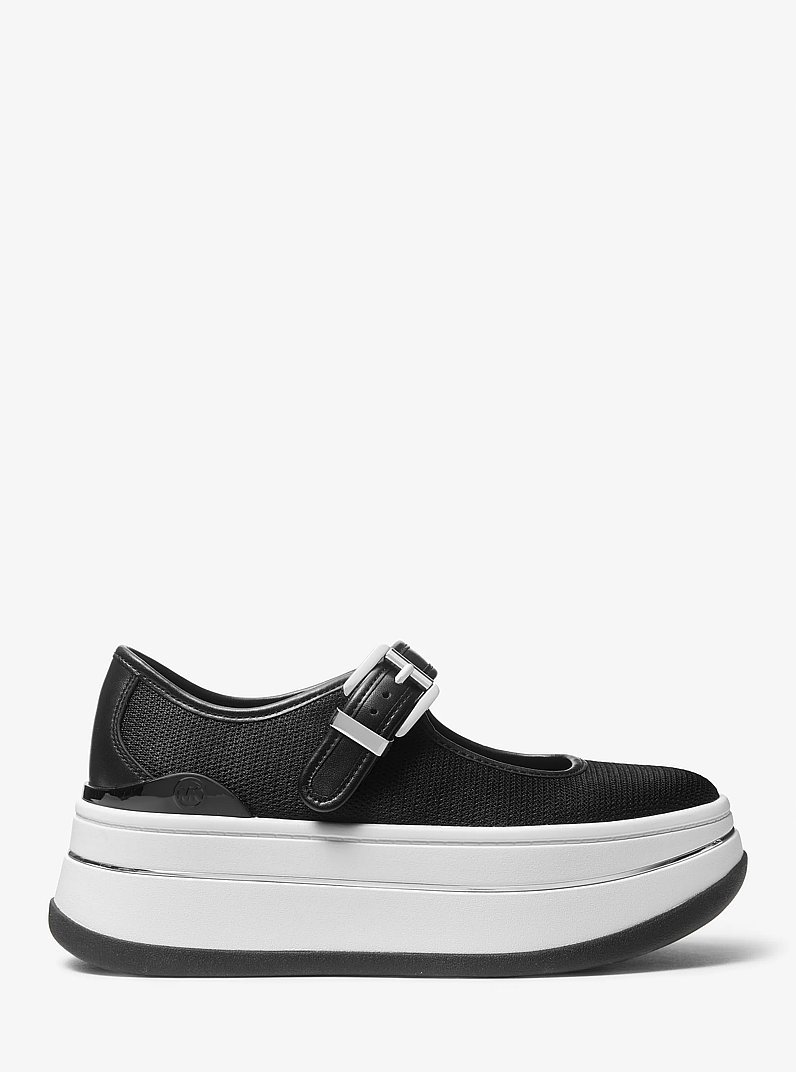 Zapatilla Hayes de malla con silueta Mary Jane in NEGRO | Michael Kors