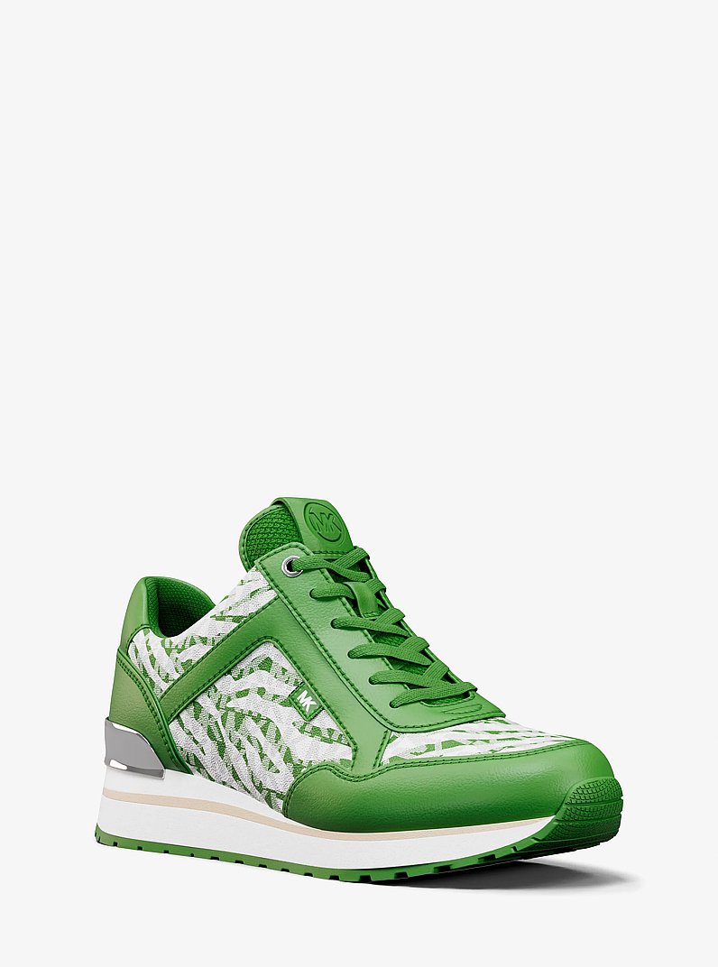 Zapatilla Maddy con logotipo de la marca y estampado de cebra in JUNGLE | Michael Kors