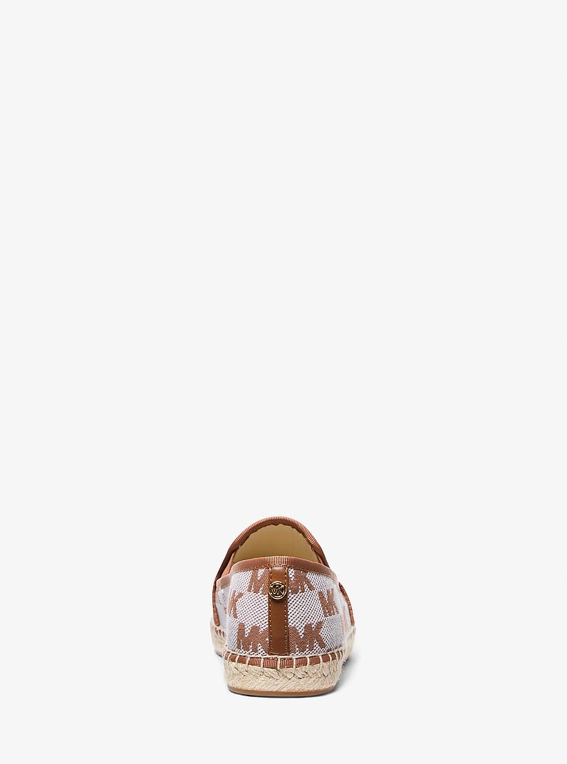 Hastings Logo Jacquard Slip-On Espadrille in LUGGAGE | Michael Kors