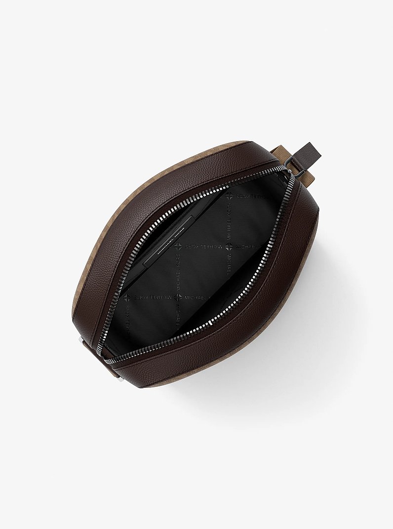Cooper Signature Logo Flight Bag in CAMEL | Michael Kors
