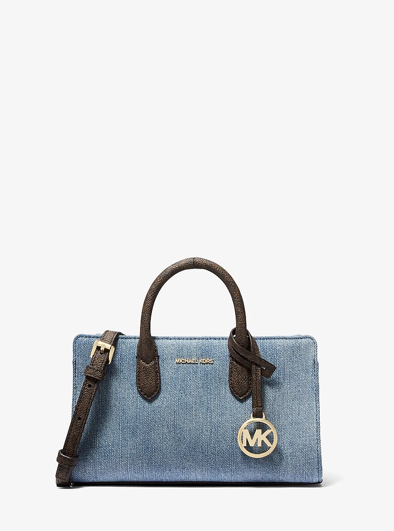 Scarlett Extra-Small Denim Crossbody Bag in NEW HORIZON | Michael Kors