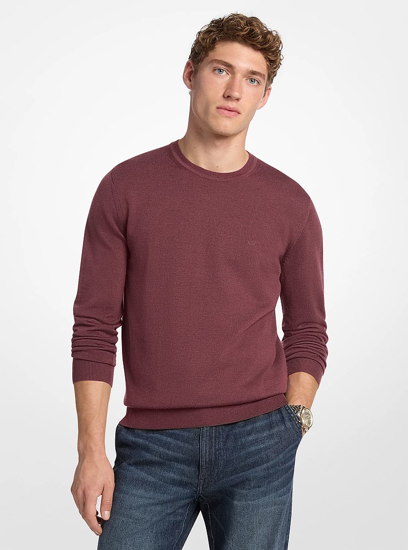 Wool Sweater in OXBLOOD | Michael Kors