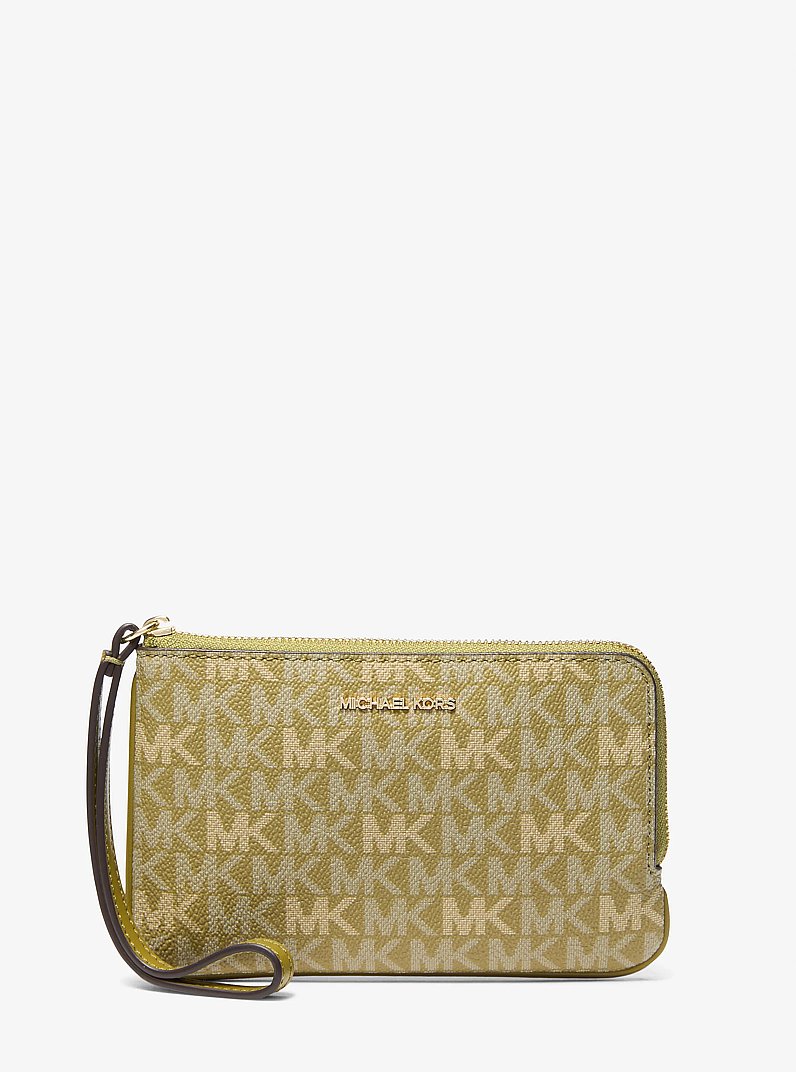 Jet Set Travel Small Signature Logo Wristlet in OREGANO | Michael Kors