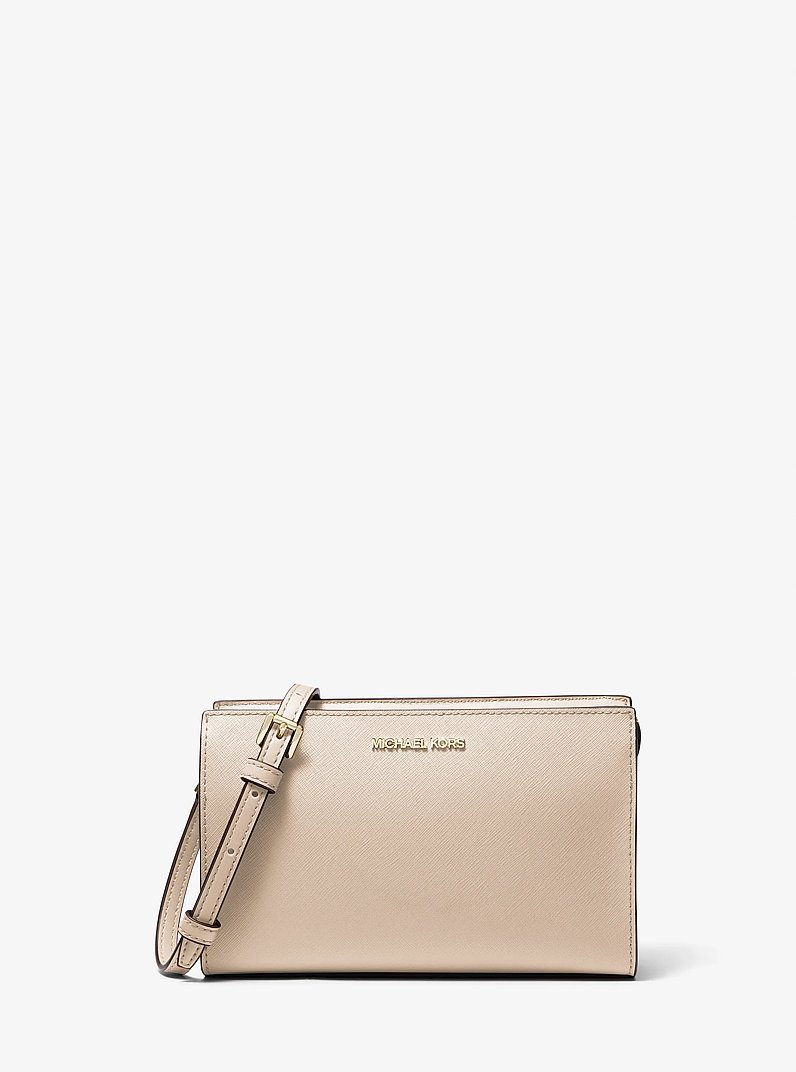 Sheila Small Faux Saffiano Leather Crossbody Bag