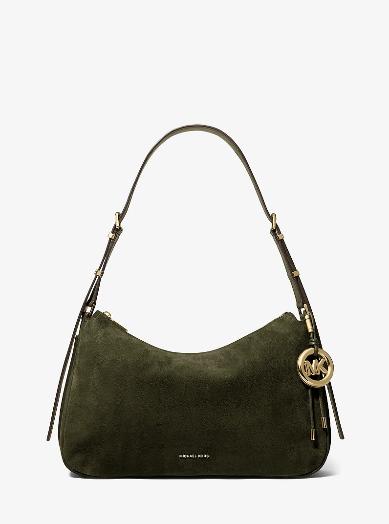 Nolita Medium Nubuck Shoulder Bag in MIMOSA | Michael Kors [US]