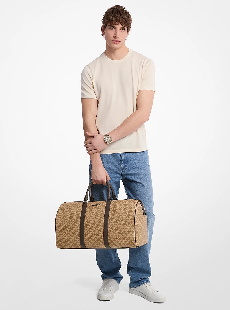 Harrison Logo Weekender Bag in CAMEL | Michael Kors