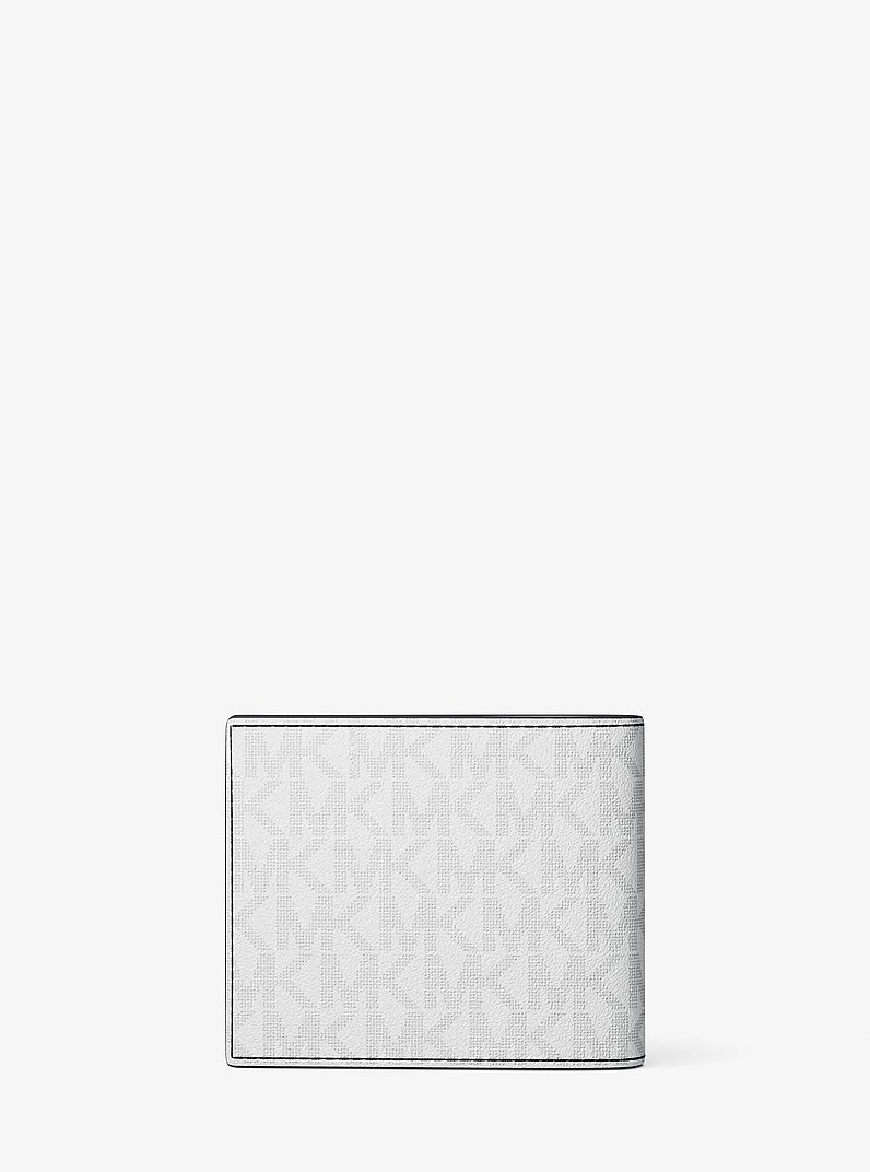 Cooper Embellished Signature Logo Billfold Wallet in BRIGHT WHT | Michael Kors