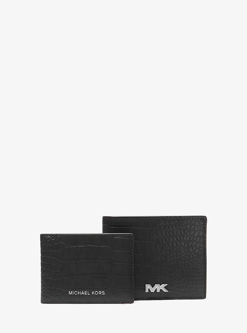 Rivington Leather Wallet with Passcase in BLACK - Sale | Michael