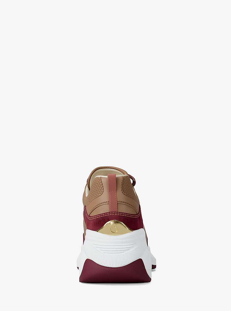 Espadrille Kaia en mat&eacute;riaux multiples in BORDEAUX | Michael Kors