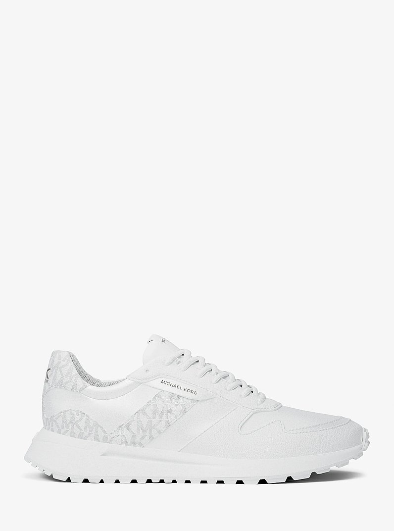 Dax Mixed-Media Trainer in BRIGHT WHT | Michael Kors