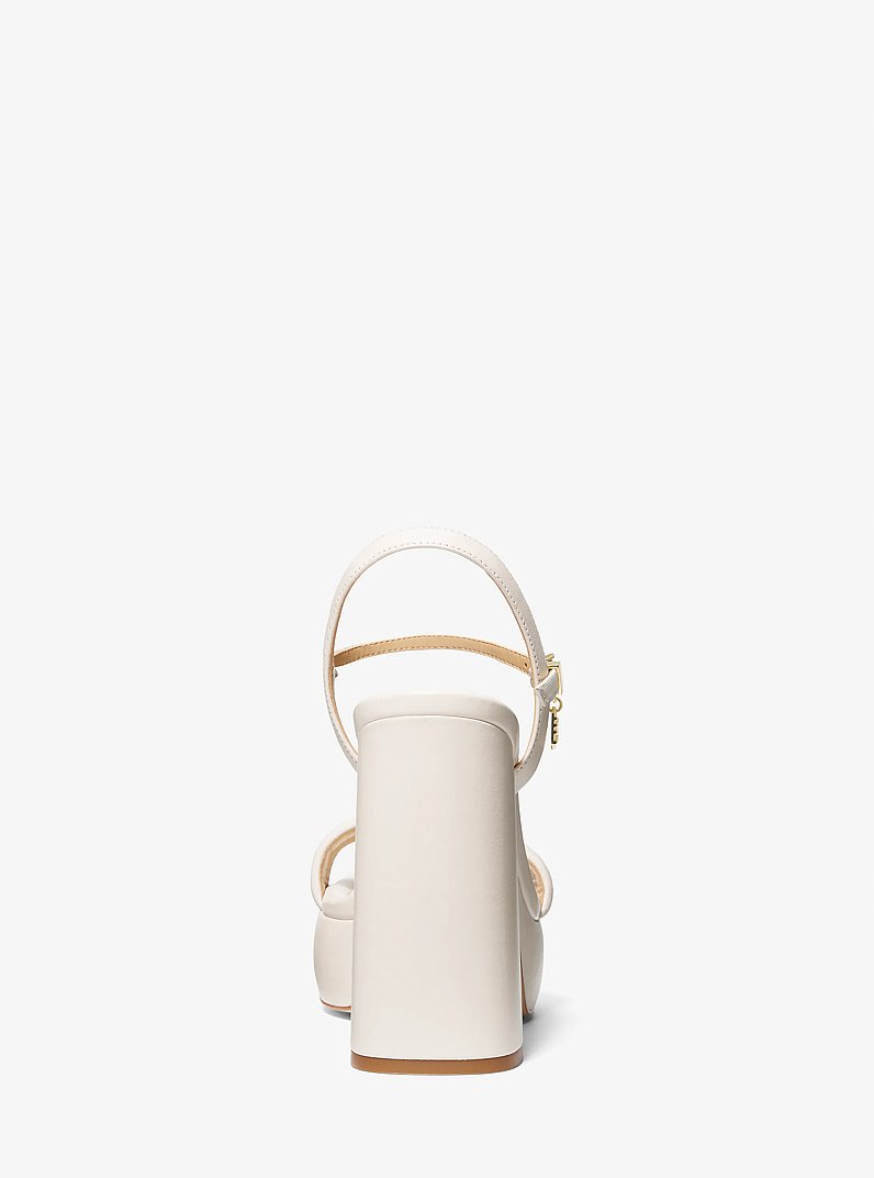 Sandalo Laci in pelle con plateau