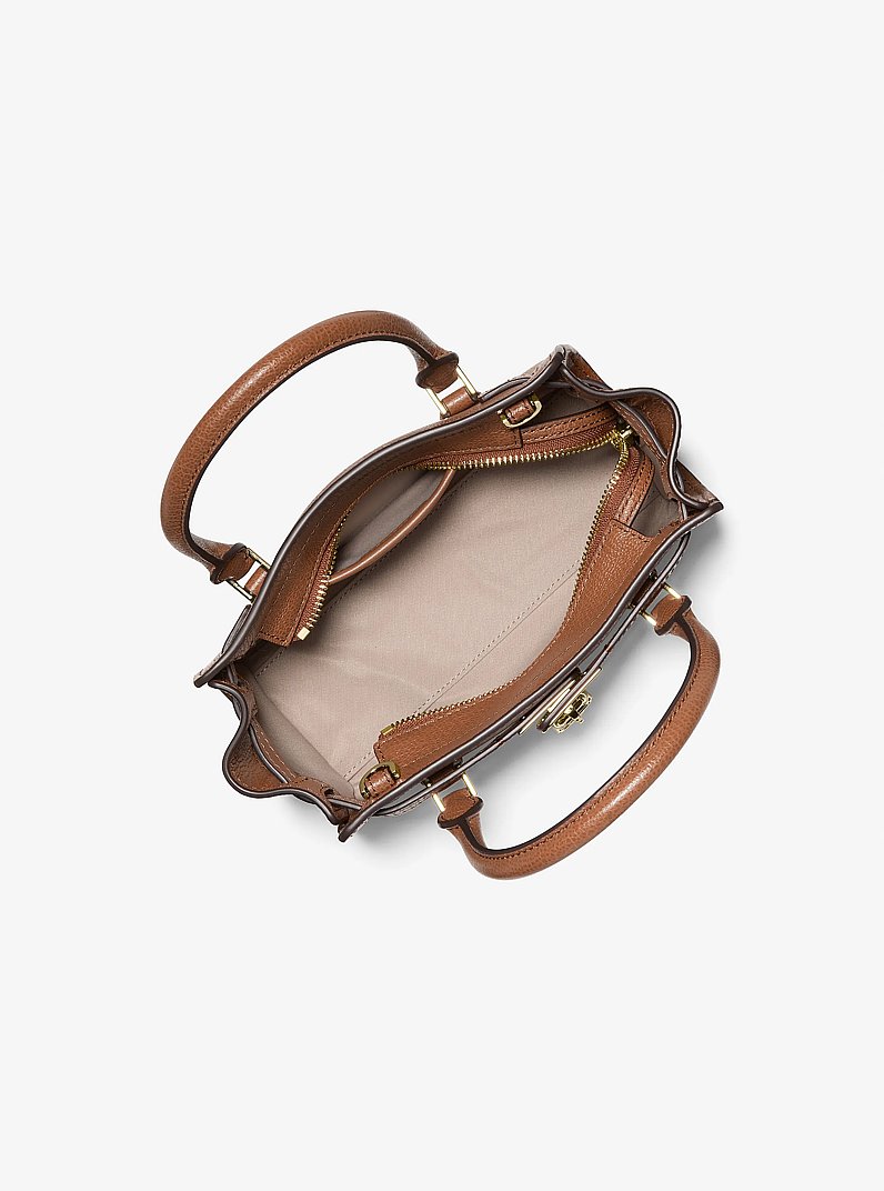 Hamilton Moderne Extra-Small Leather Crossbody Bag in LUGGAGE | Michael Kors