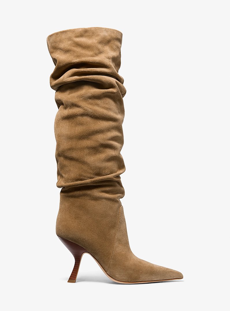 Luna Suede Boot in CAMEL | Michael Kors
